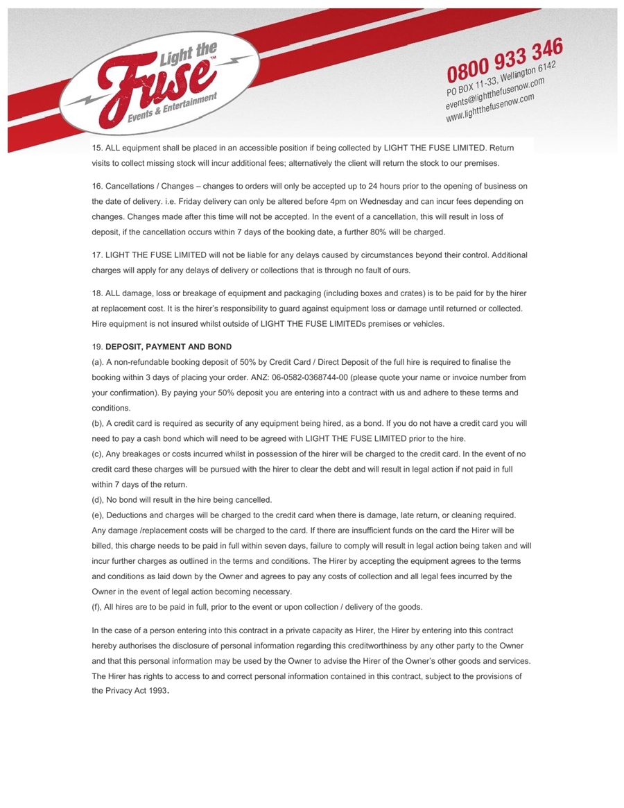 LTFL Equipment Hire Terms & Conditions3